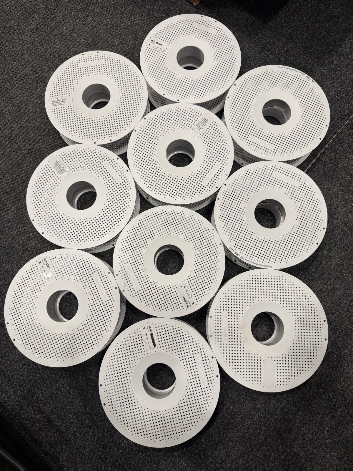Bambu Lab Empty Reusable Spool AMS Compatible A1 P1P P1S X1  - 10 PACK