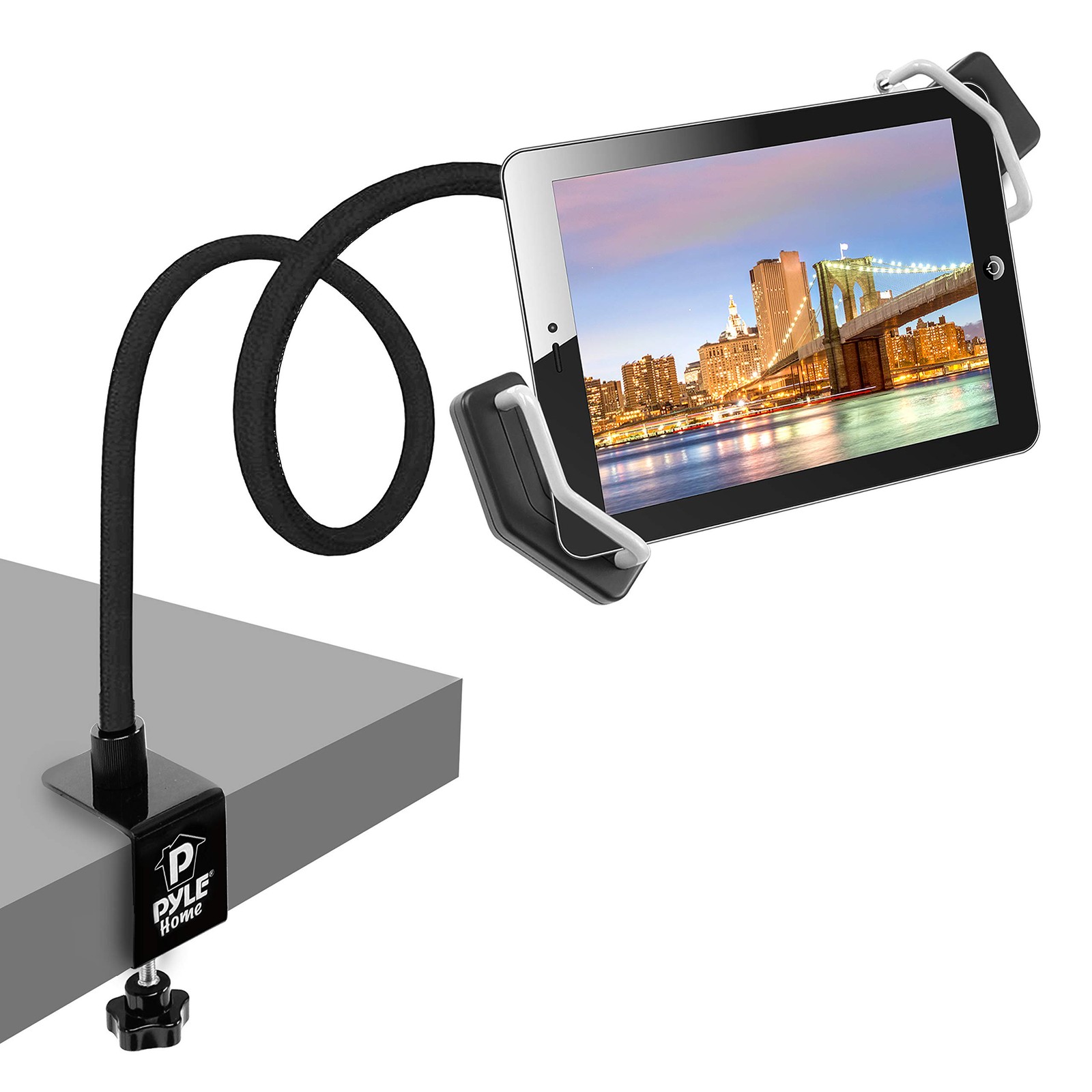 Pyle Tablet Holder Seat Bolt - Swivel Cradle, Table Clamp for All iPads,...