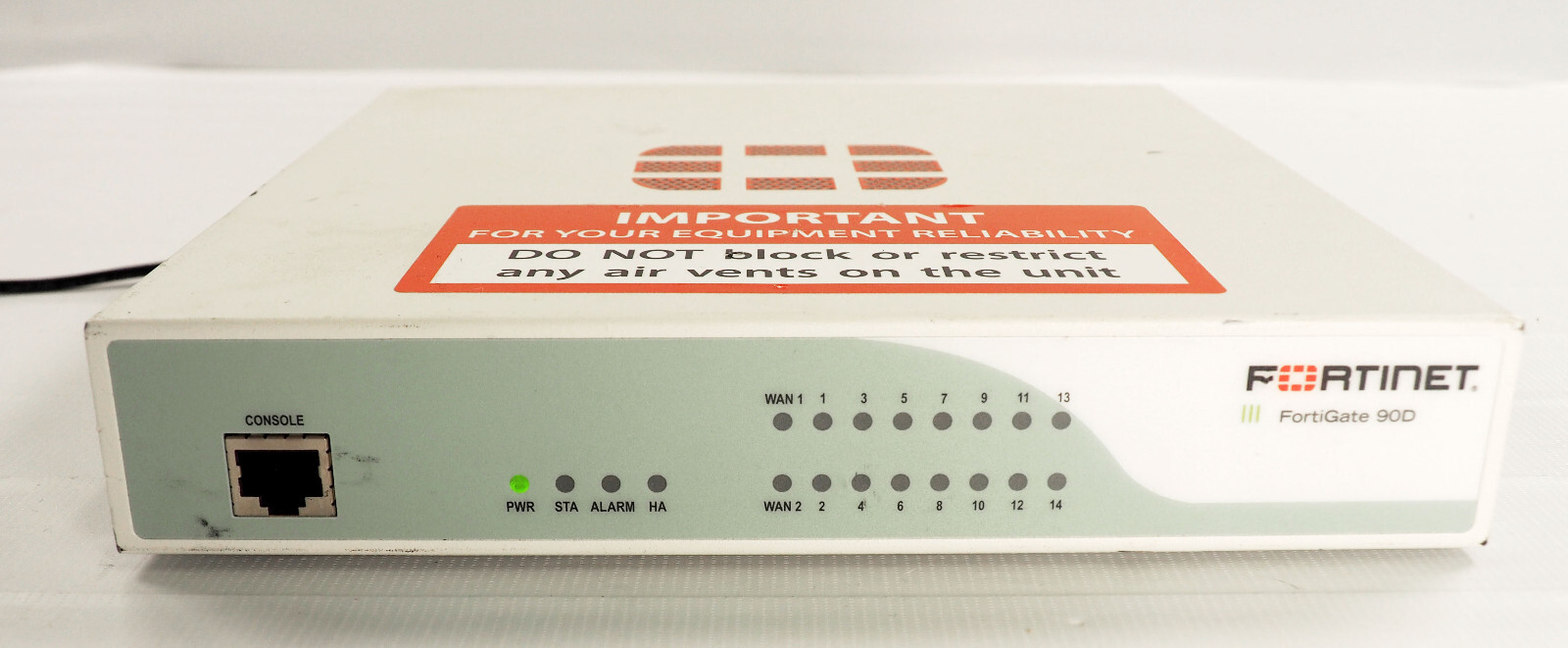 FORTINEIT FG 90D P12827-07-06 Fortinet Network Security Appliance VPN Firewall 