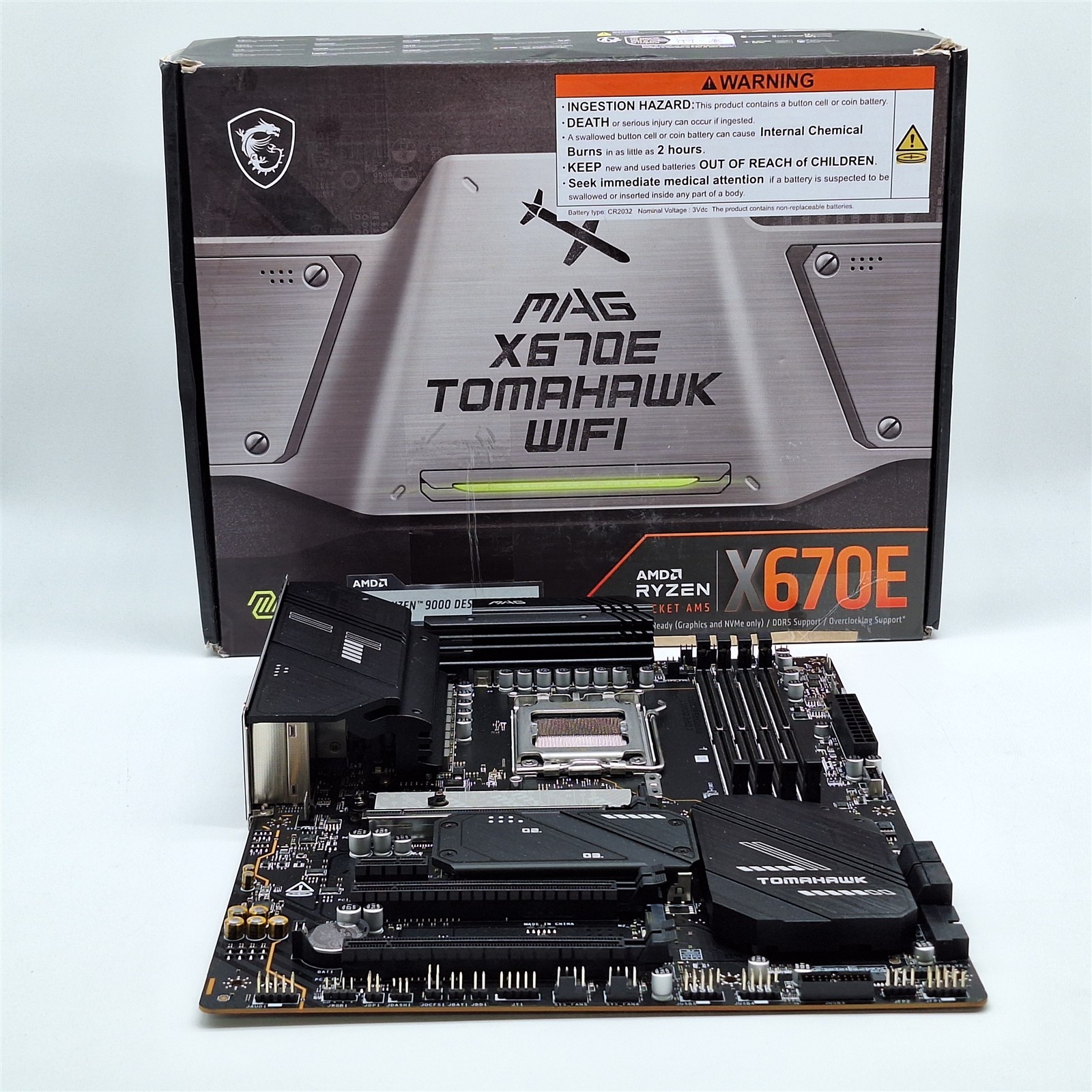 MSI MAG X670E Tomahawk WiFi Gaming Motherboard (AMD AM5, DDR5, PCIe 5.0, ATX)