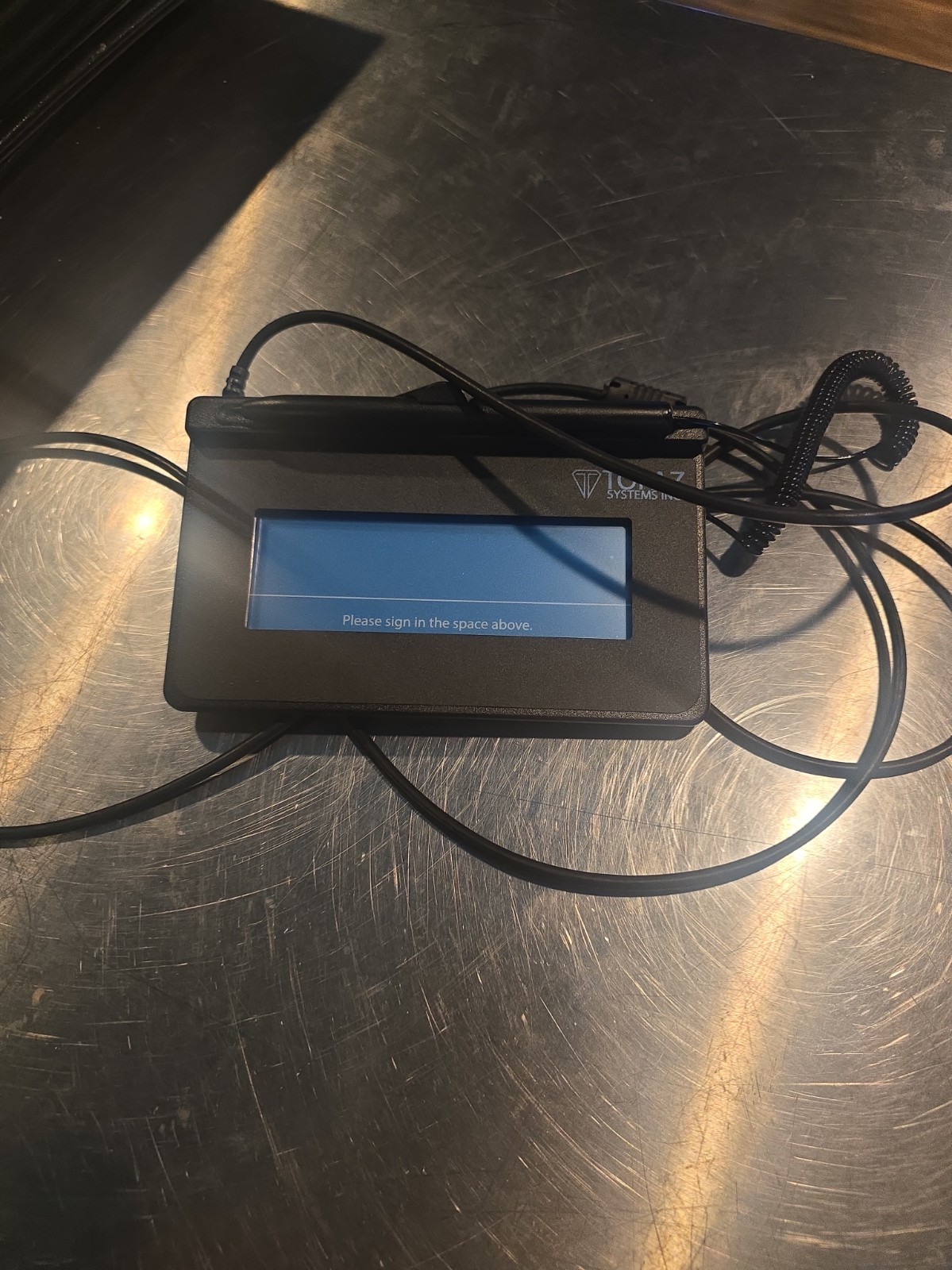 Topaz Systems T-S460-HSB-R SigLite 1x5 Electronic LCD Signature Pad USB Works
