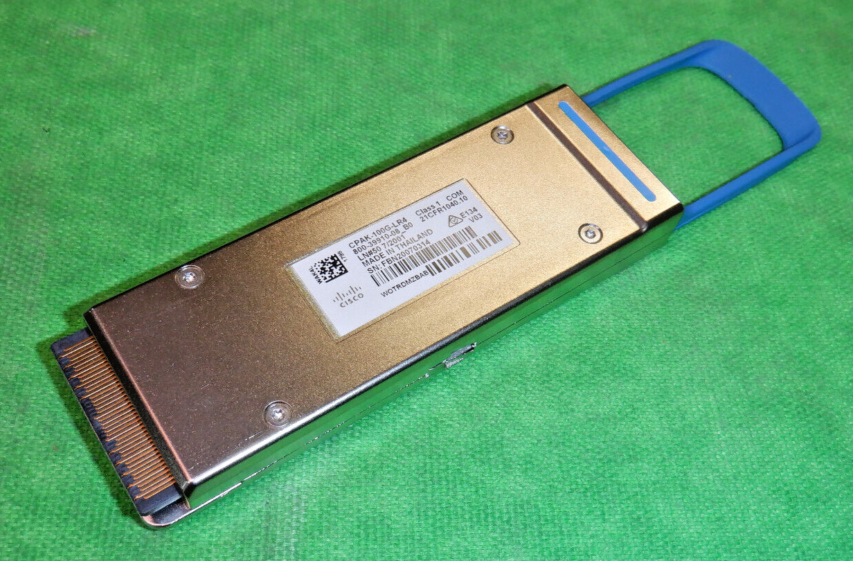 CISCO CPAK-100G-LR4  100GBASE-LR4 Transceiver Module  800-39910-08