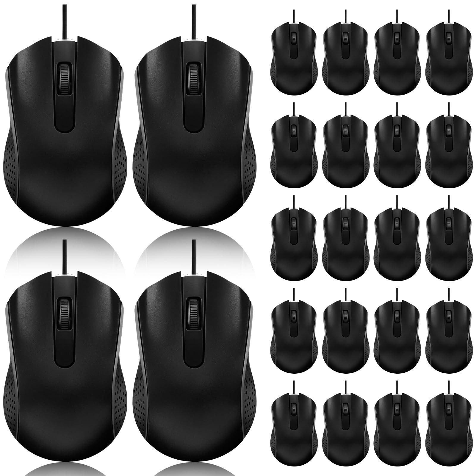 60 Pack Wired Mouse Bulk Computer Mouse Wired with Ergonomic Design Computer ...