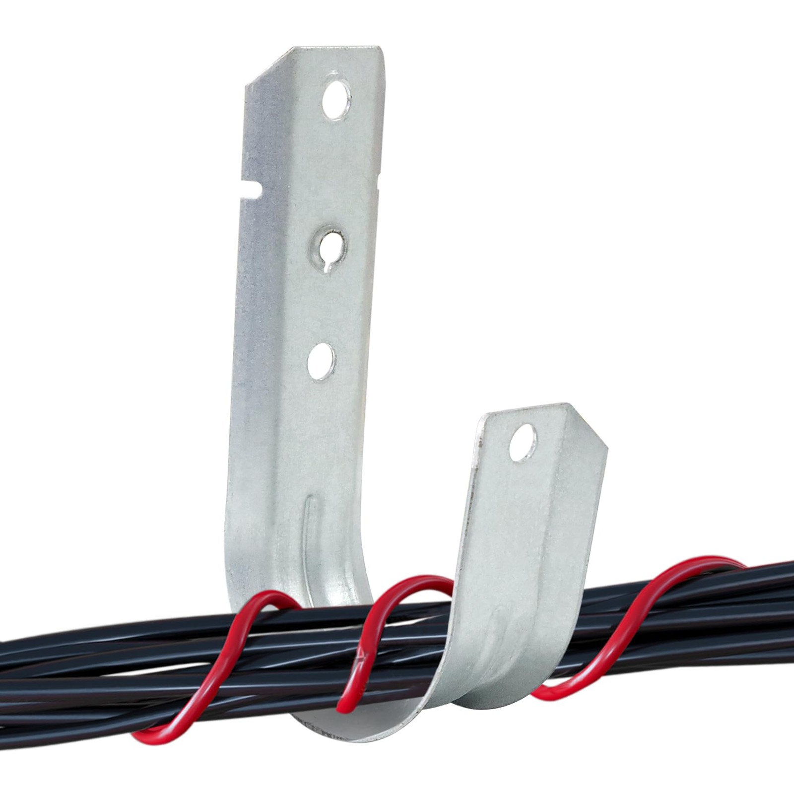 25 PCS 2 Inch Heavy Duty Cable Support JHook Hanger Wall Mount Wire Attaching