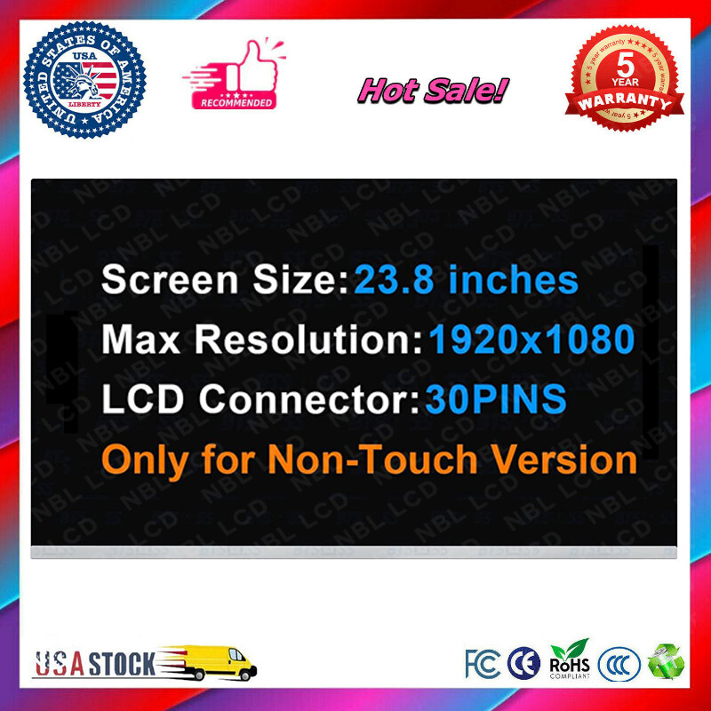 M238HVN02.1 LCD Non-Touch Screen Replacement Display Panel 23.8" FHD 1920×1080