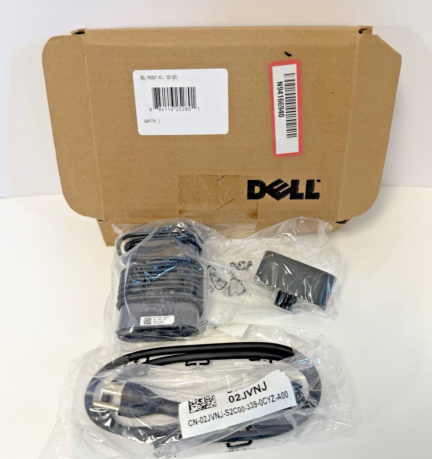 Dell Original 65W Slim 7.4mm Power Adapter with Power Cable  332-1831