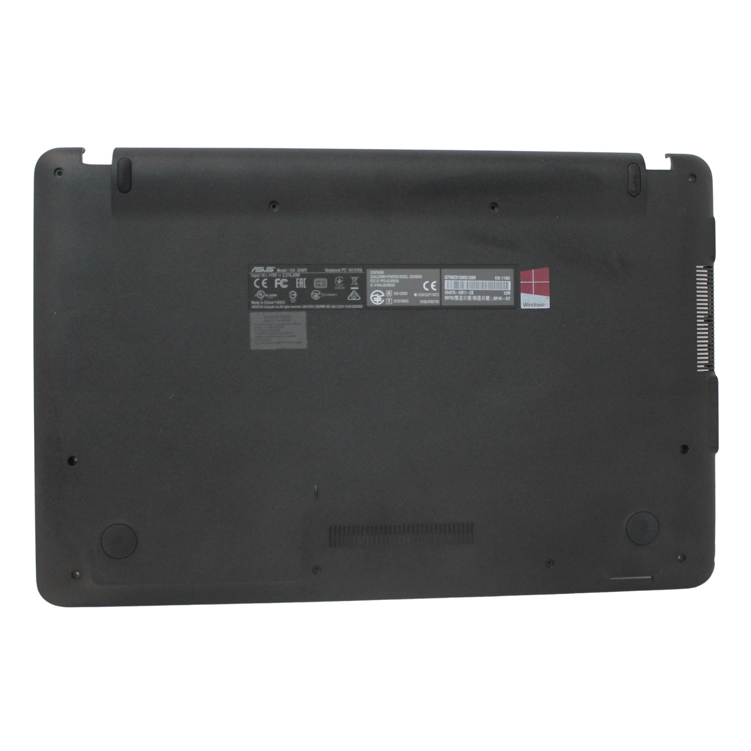 90NB0CN1-R7D020-B Asus Bottom Base Cover Blk Vivobook X540Ya-Wb11-Cbn "GRADE B"