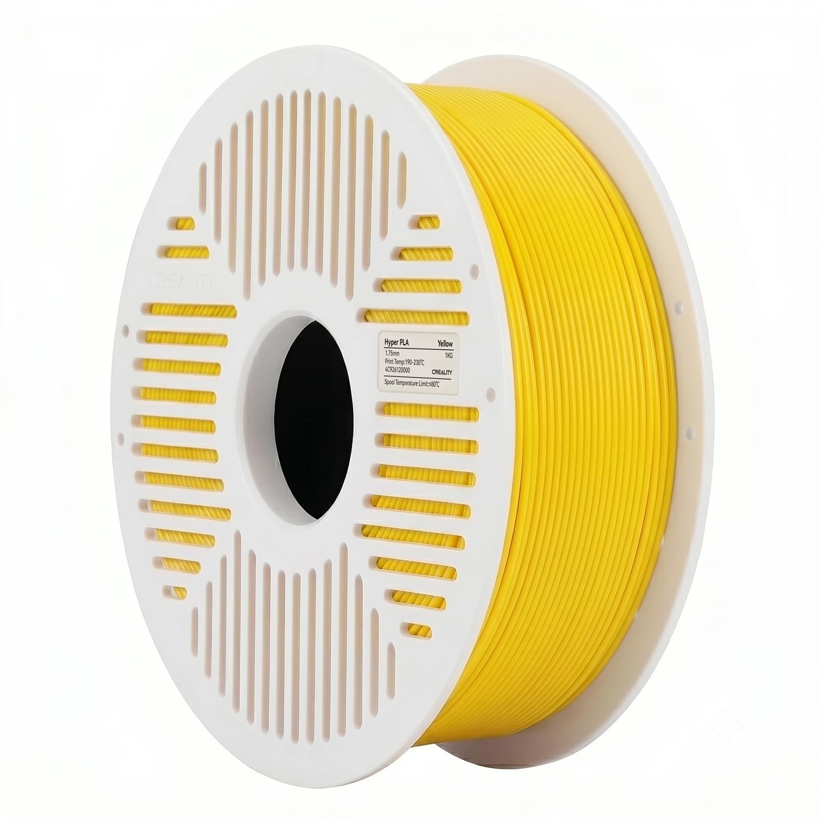 Creality Hyper PLA Filament RFID 1.75mm with Reusable Spool 1KG,Yellow | High...