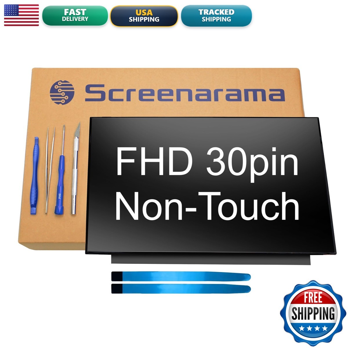 SCREENARAMA Screen Replacement for NV156FHM-N48