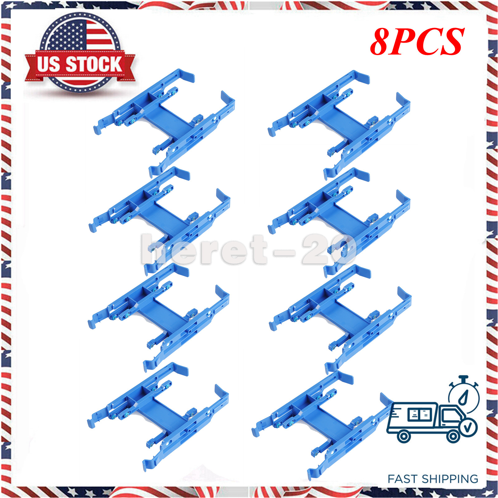8PCS GW1T5 For Dell 3.5" to Dual 2.5" R5 2x SSD HDD Caddy Precision T3630 T3640