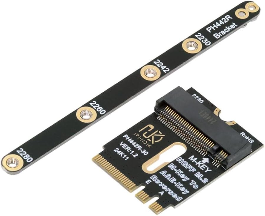 M.2(A+E Key) 2230MM to NVME M-Key Extension Card Adapter for Motherboard NVME SS