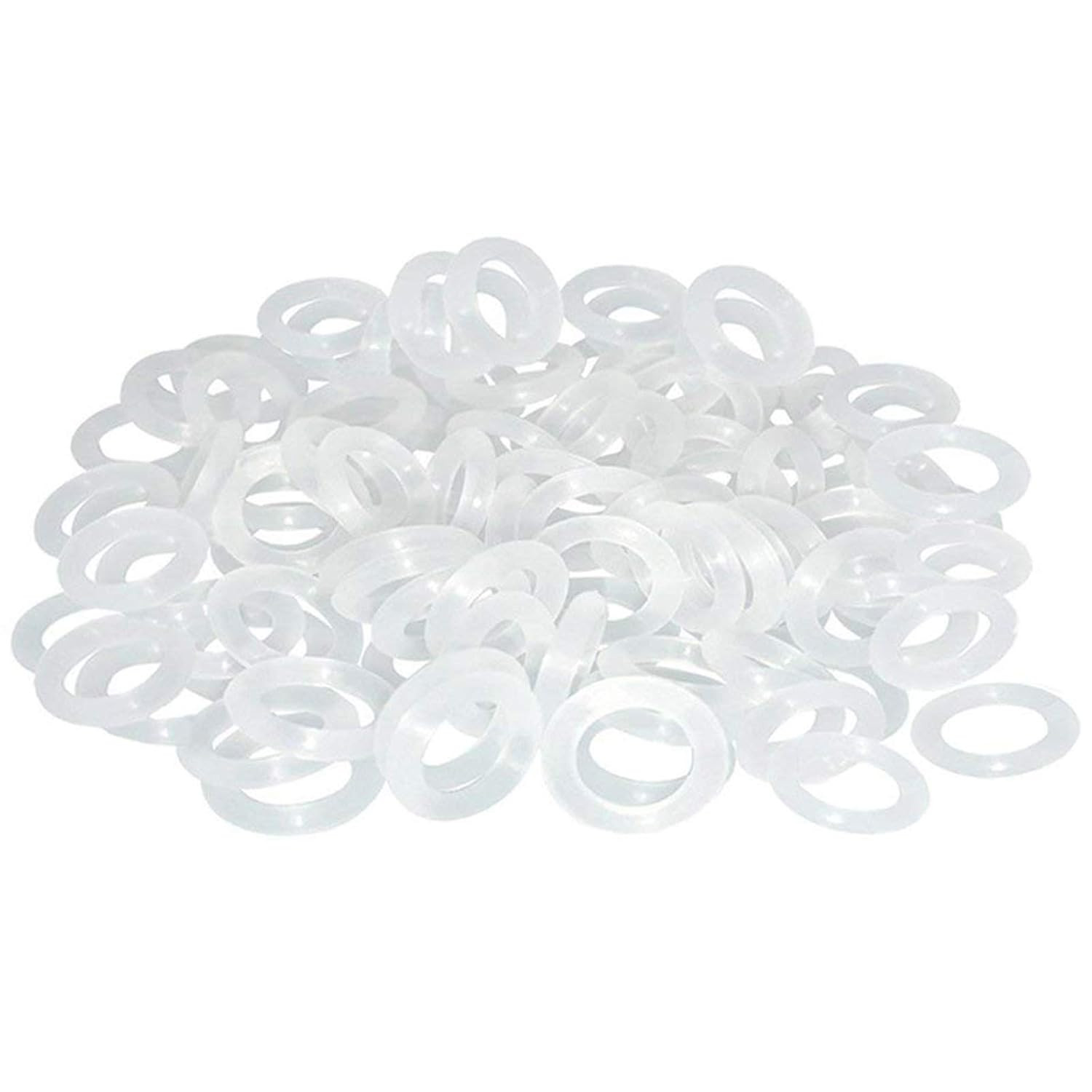 120Pcs Clear Rubber O-Ring Keyboard, O-Rings Keycaps, Switch Dampeners White