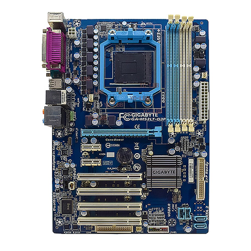 For Gigabyte Socket AM3+ DDR3 ATX Motherboard GA-M52LT-D3P