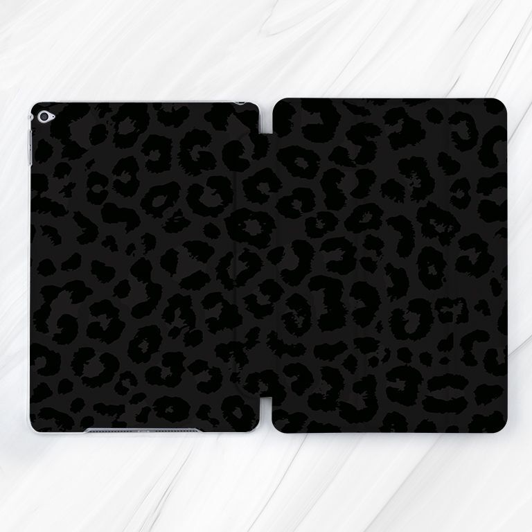 Black Leopard Print Boho Dark Fashion Case For iPad 10.2 Mini 7 Pro 13 11 Air 5