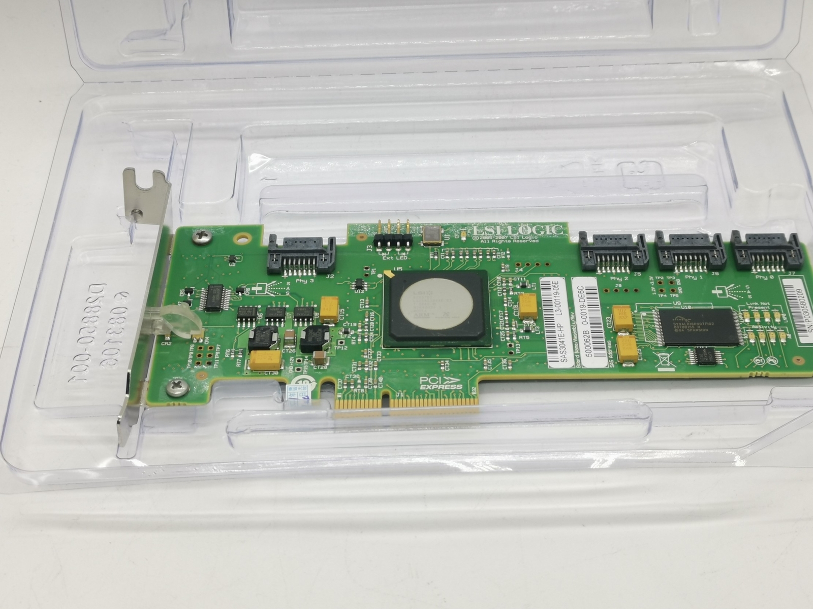 Low-Profile HP LSI Logic SAS3041E-HP 4-Port PCI-e SAS SATA RAID Controller