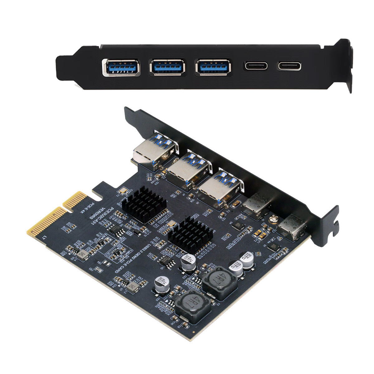 CY USB 3.1 Type-E Front Panel Socket & USB3.0 19Pin/20Pin & Dual USB-C to PCI-E