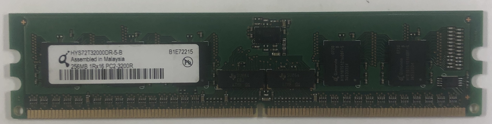 Qimonda HYS72T32000DR-5-B 256MB DDR2 Server RAM Memory