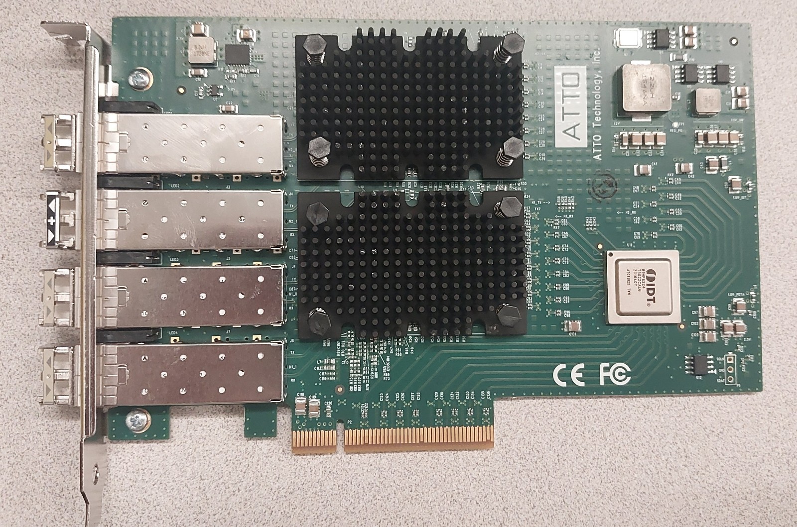 ATTO Technology FastFrame NS14 Quad-Port 10GbE PCIe 2.0 Network Adapter w/ SFPs