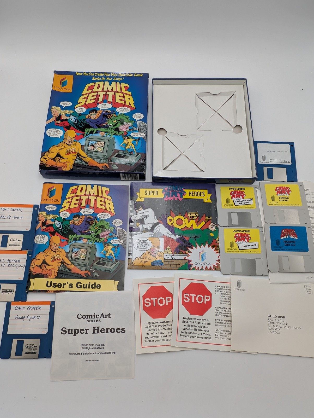 Amiga Comic Setter Computer Software Gold Disk Commodore + Extra Complete