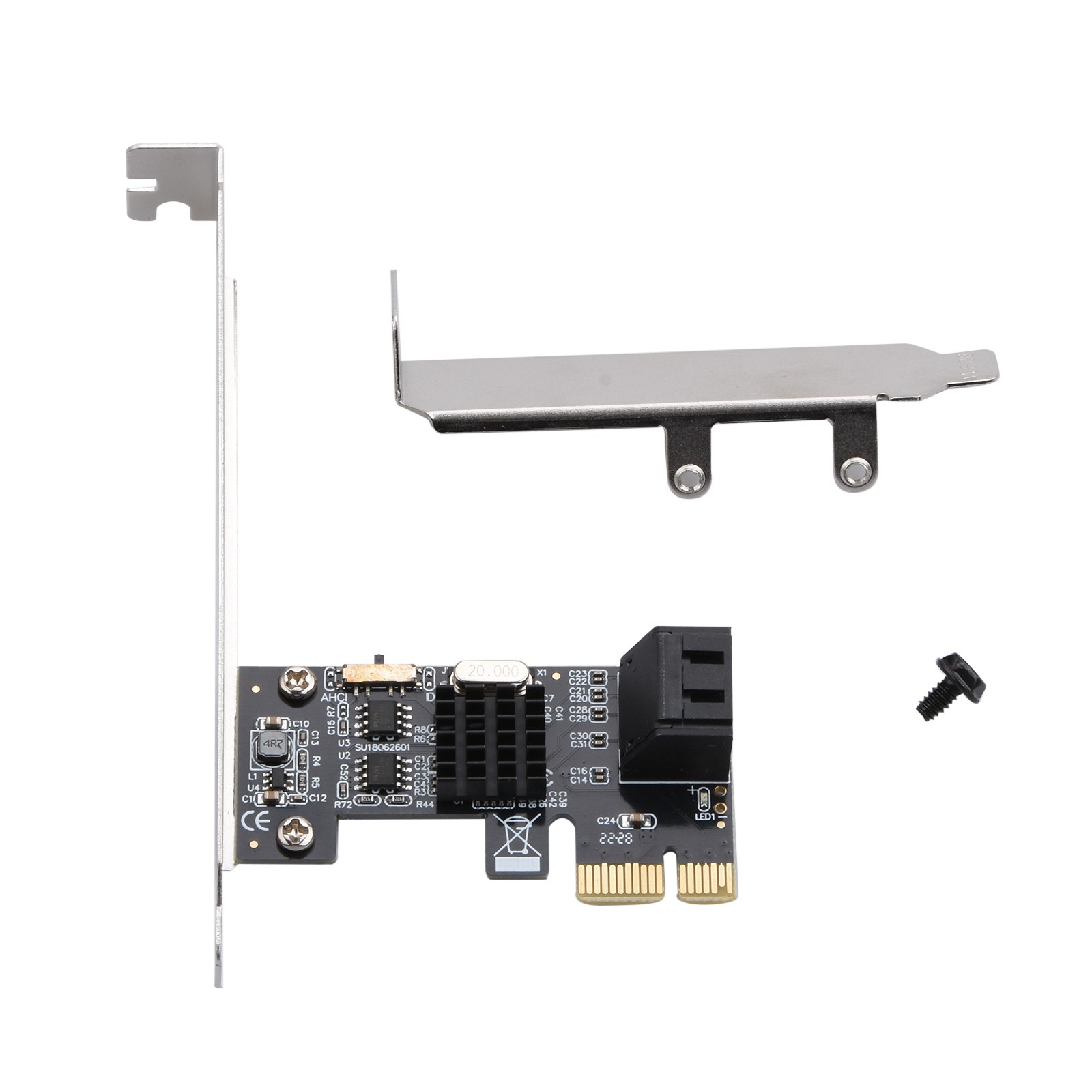 New 2 SATA interfaces Port SATA III Expansion Controller Adapter Card 6G