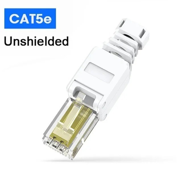 ZoeRax 10PCS RJ45 Cat8 Cat7 Cat6A Connector Toolless Ethernet Termination Plug