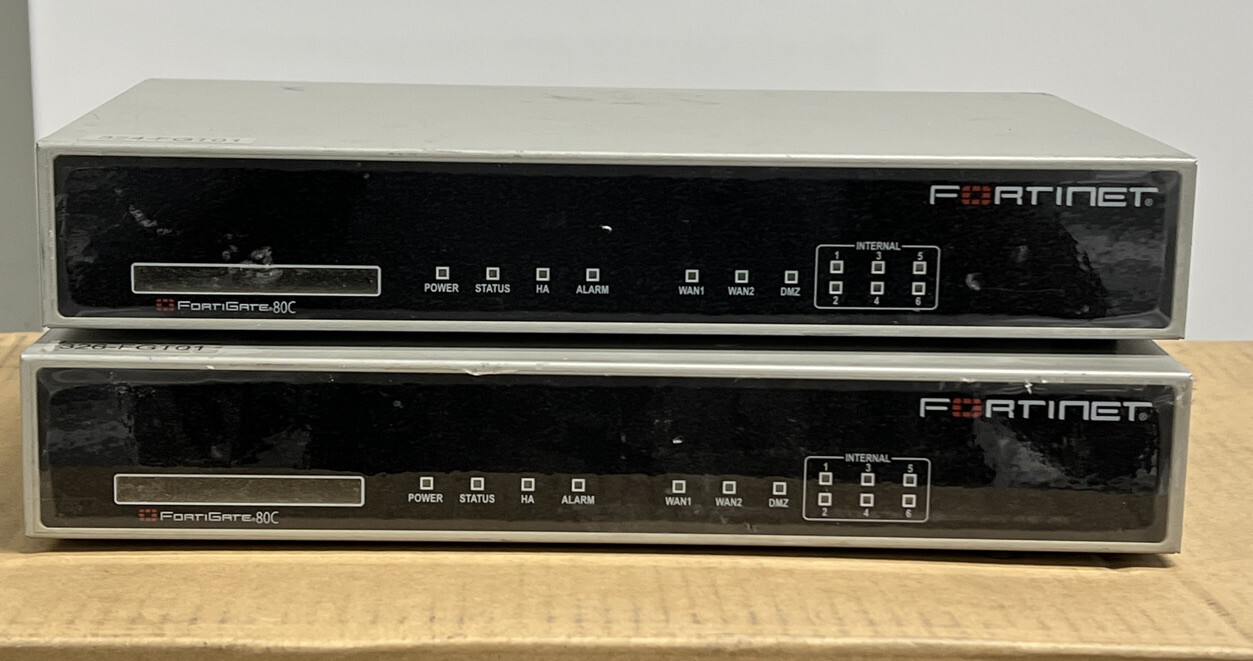 Lo Of(2) Fortinet FORTIGATE-80c Multi-function Security Device Firewall FG-80C