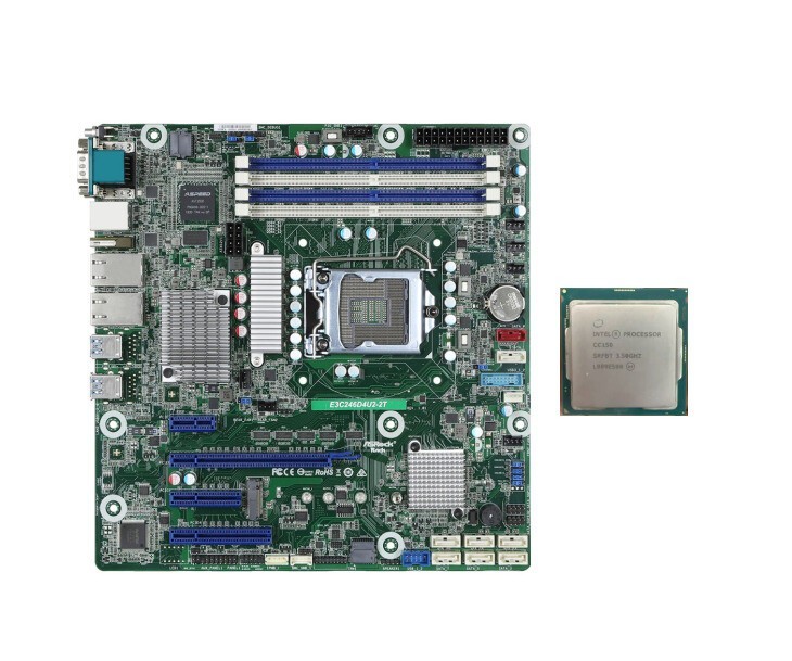 ASRock Rack E3C246D4U2-2T Motherboard LGA1151 With Intel CC150 3.5GHz 8Cores CPU