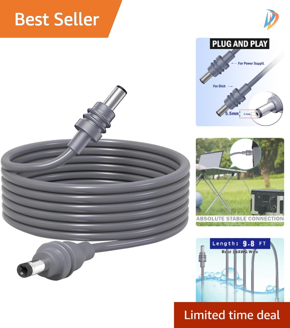 Effortless Plug-and-Play 9.8Ft Starlink Mini Cable - High-Speed Power Delivery