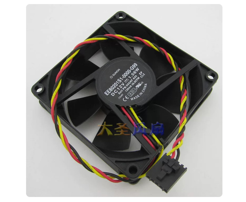 8cm Graphics Card Fan 12V 1.56W For SUNON EE80201S1-0000-G99 8020