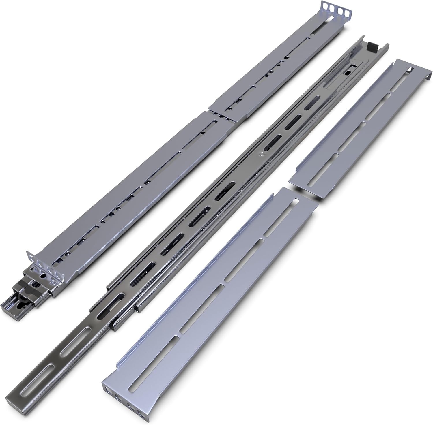 Rackmount Sliding Rails - Kit for 1U-4U Chassis (Adjustable 18" to 25" Depth) 2