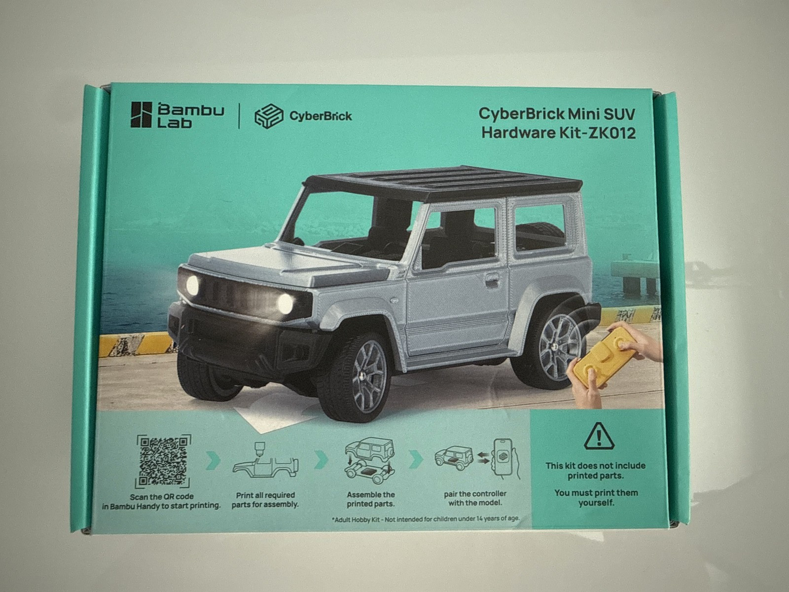 Bambu Lab CyberBrick Mini SUV Hardware Kit 3D Printer P1S P2S X1C H2D- ZK012