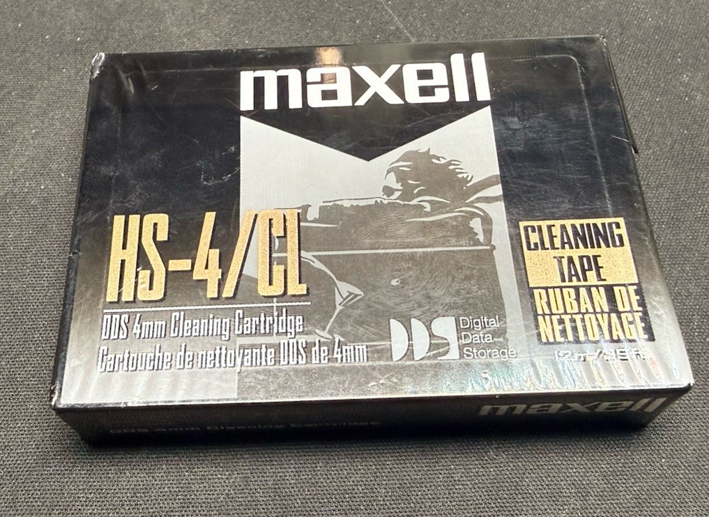 Maxell HS-4/CL DDS-4 / DDS-3 / DDS-2 / DDS Data Storage Cleaning Tape