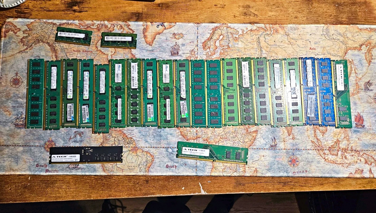 Mixed RAM Memory Lot DDR3 DDR4 DDR5 21+ Sticks 2GB 4GB 8GB Untested Parts