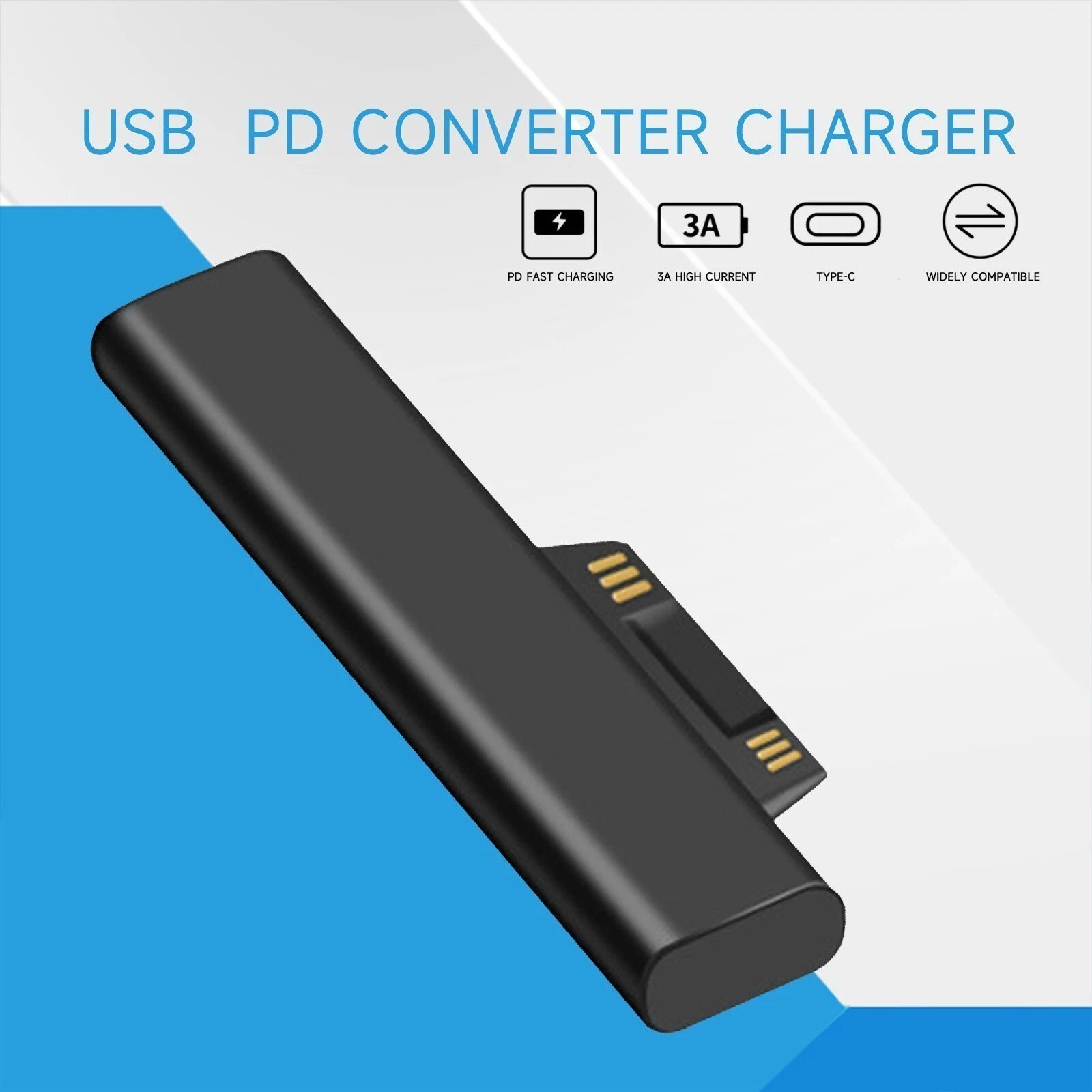New For Surface Connect to USB C Charging Cable Type-C PD 45W Charger Adapter US