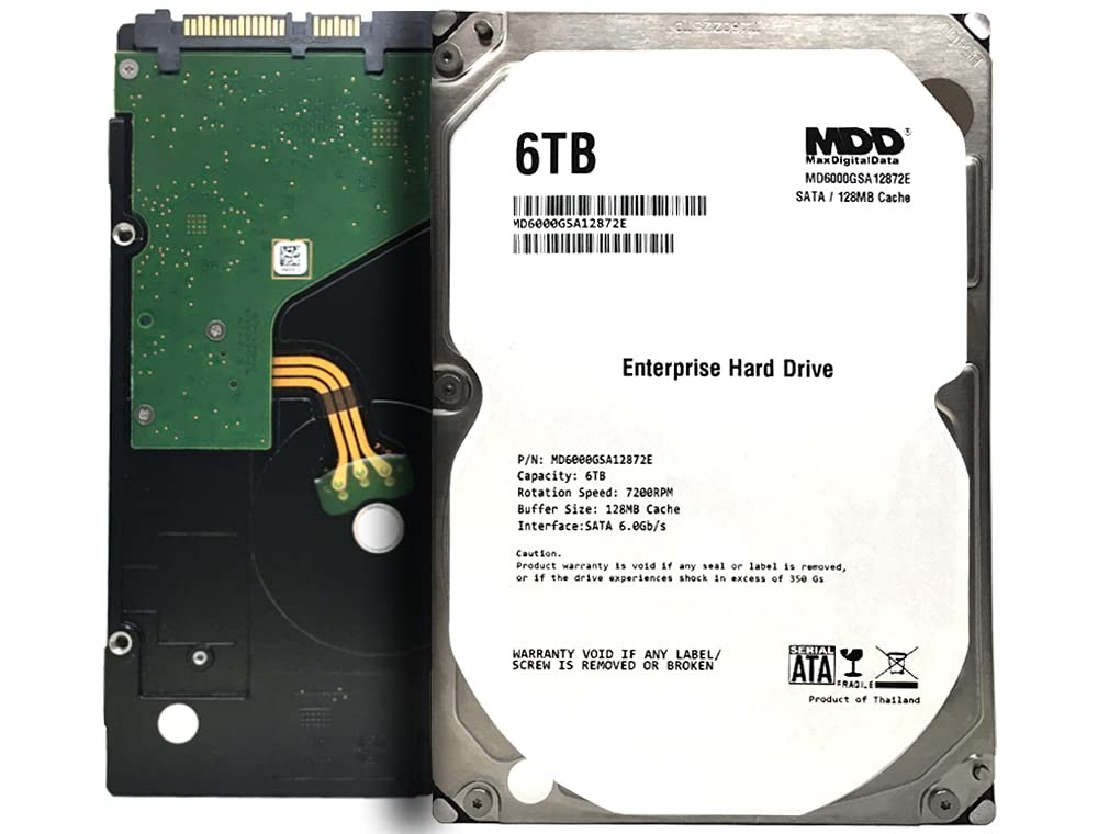 MDD MAXDIGITALDATA MaxDigitalData (MD6000GSA12872E) 6TB 7200RPM 128MB Cache SATA