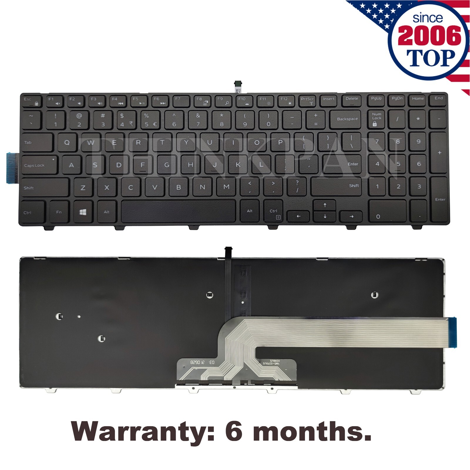 Backlit US Keyboard for Dell Inspiron 15-5000 5552 5557 5558 5559 5547 5542 5545