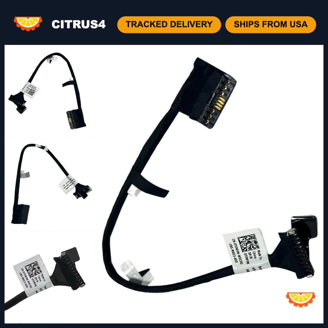High-Performance Battery Cable for Dell Latitude 5521 & Precision 3561 P104F