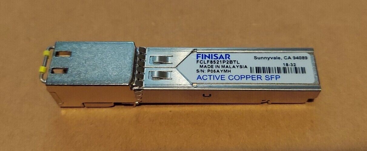 Finisar FCLF8521P2BTL SFP-1G-T 1000BASE-T SFP Copper RJ-45