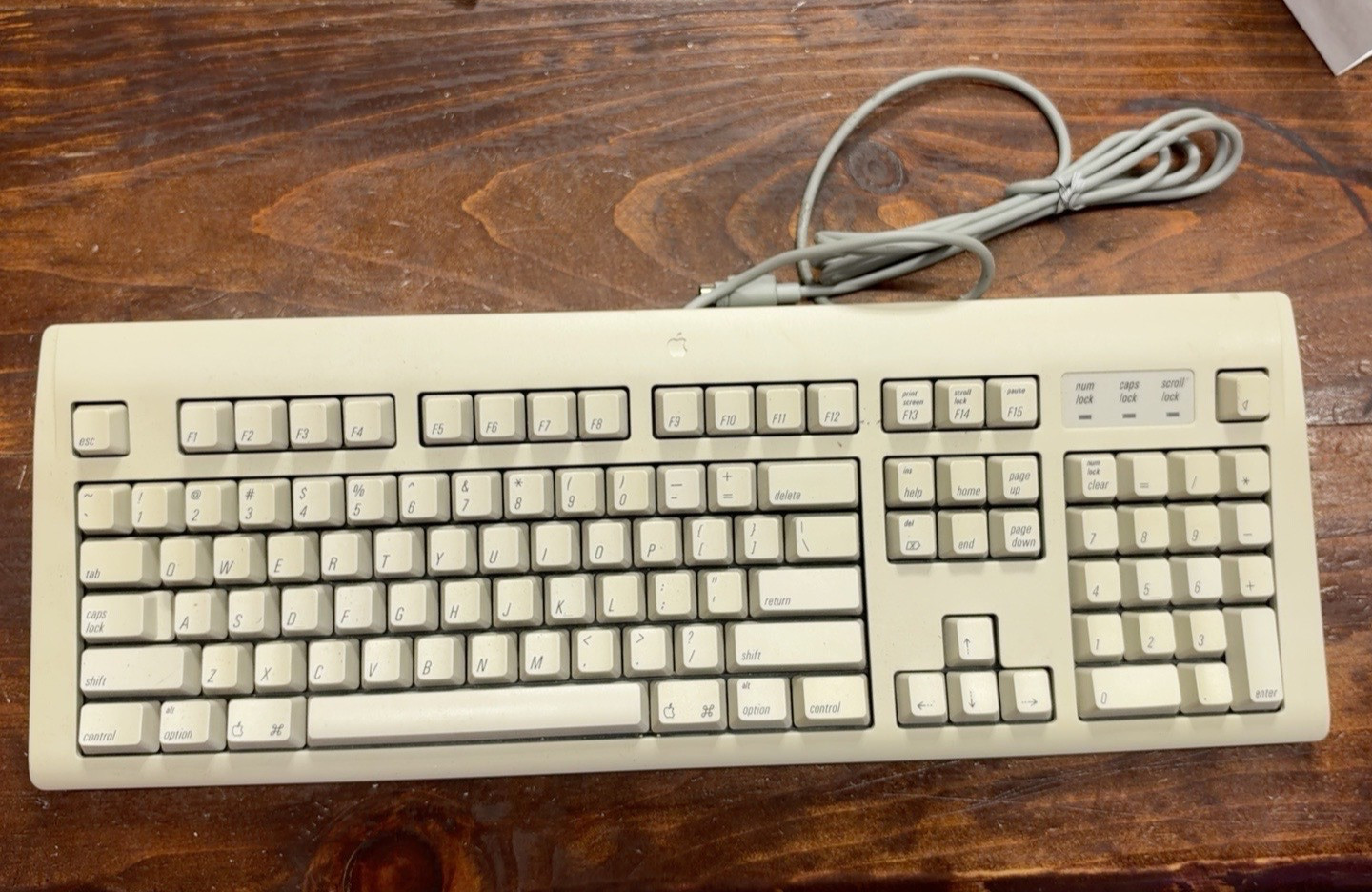 Vintage Apple Design Keyboard Model M2980 Macintosh ADB