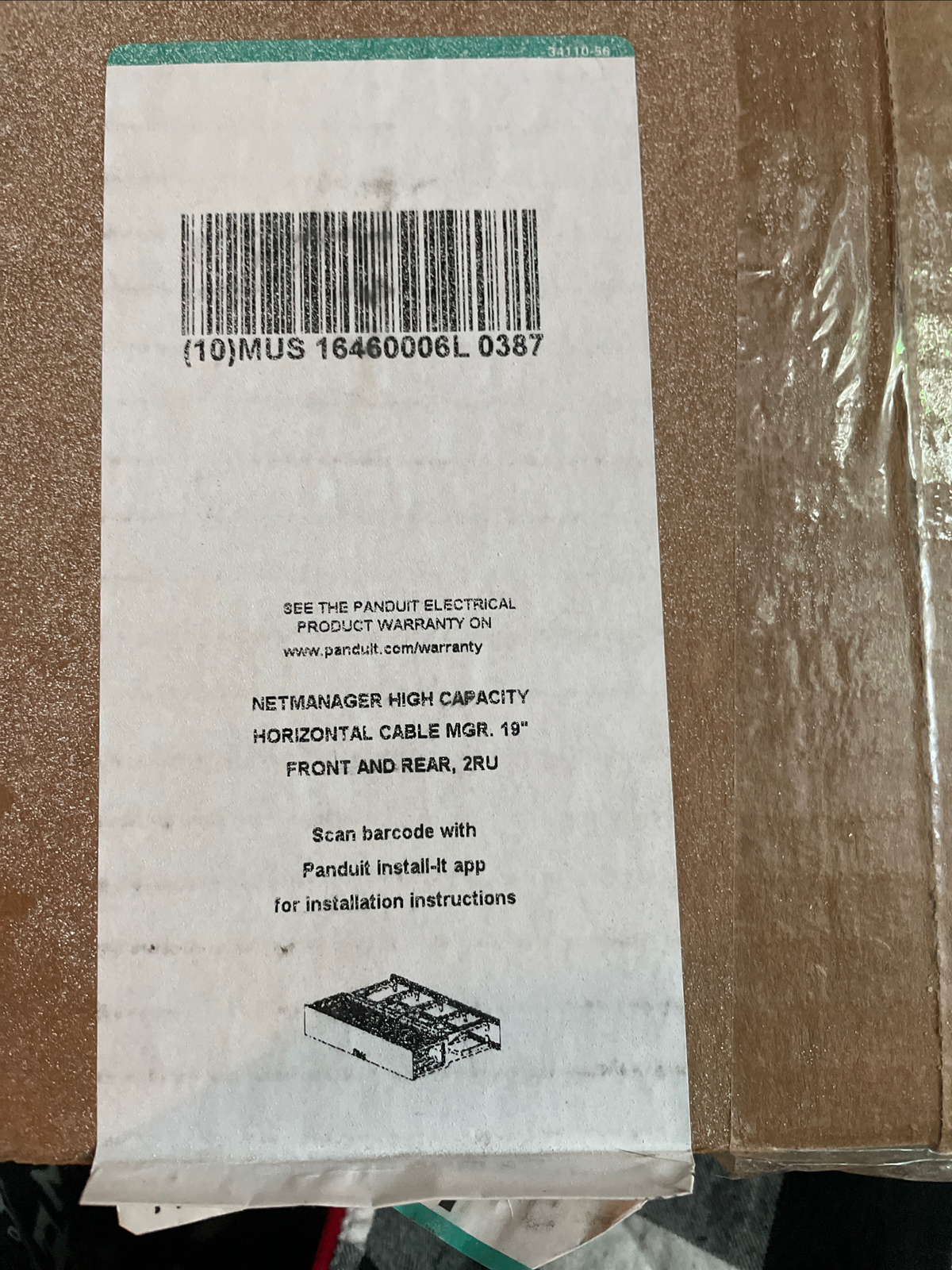 PANDUIT: NETMANAGER HIGH CAPACITY HORIZONTAL CABLE MGR 19", FRONT & REAR, 2RU UP