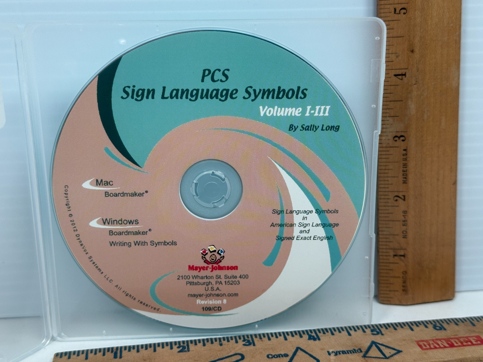 PCS Sign Language Symbols Vol 1 2 3 Writing Boardmaker Disc ONLY Mayer-Johnson