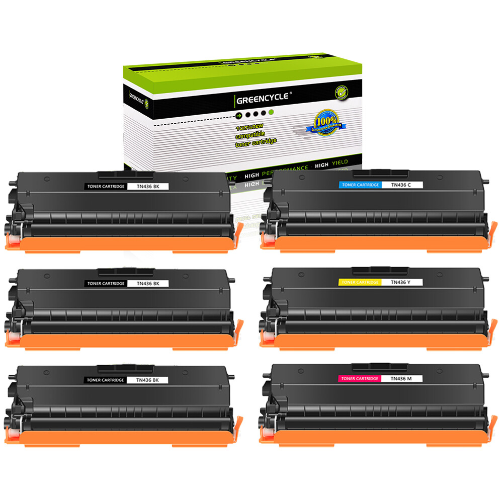 6 Set TN436 Color Toner BCYM Fits for Brother HL-L8360CDW HL-L8360CDWT L9310CDW