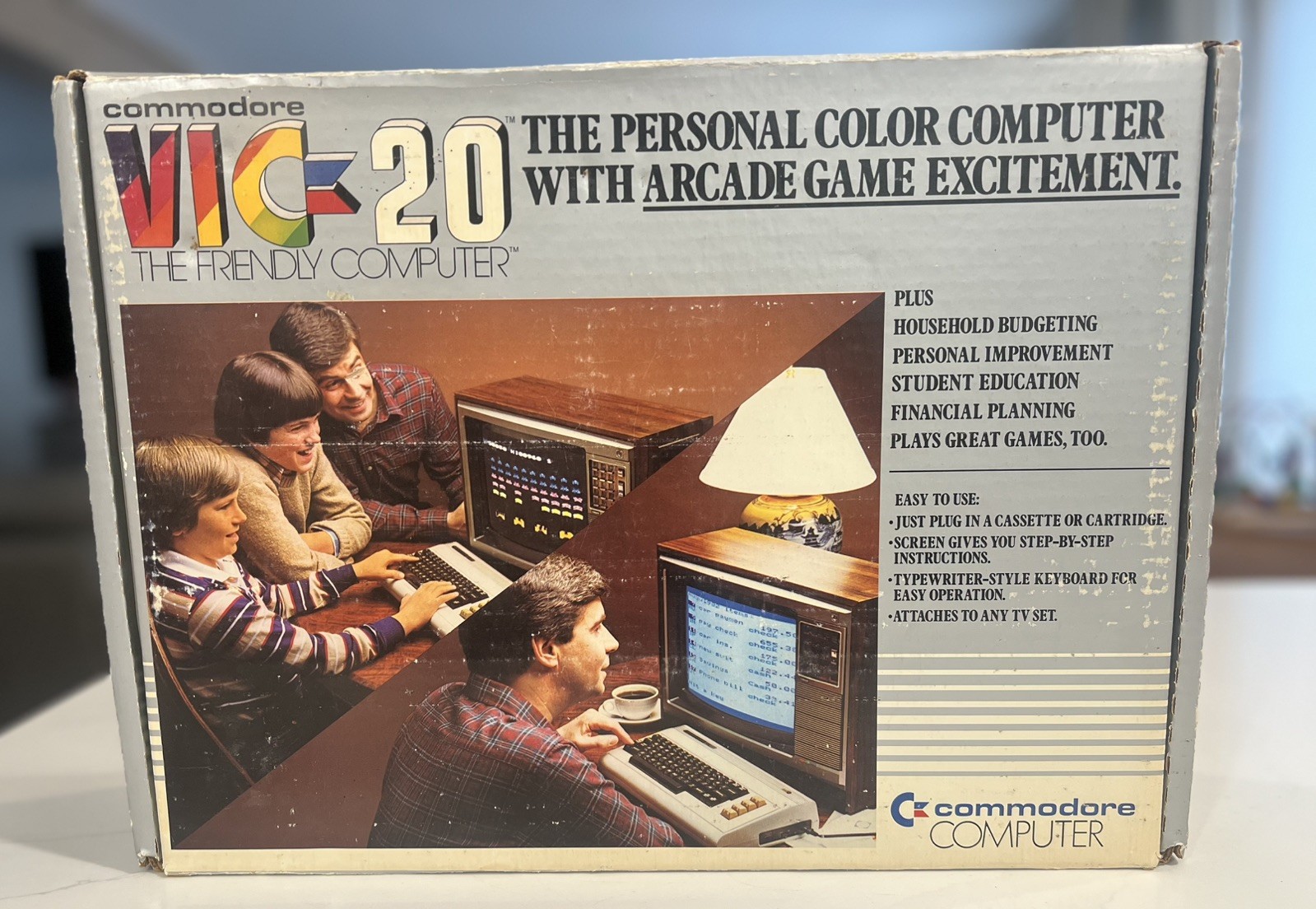 Commodore VIC-20 Personal Computer WORKING Complete With C2N Cassette See Video