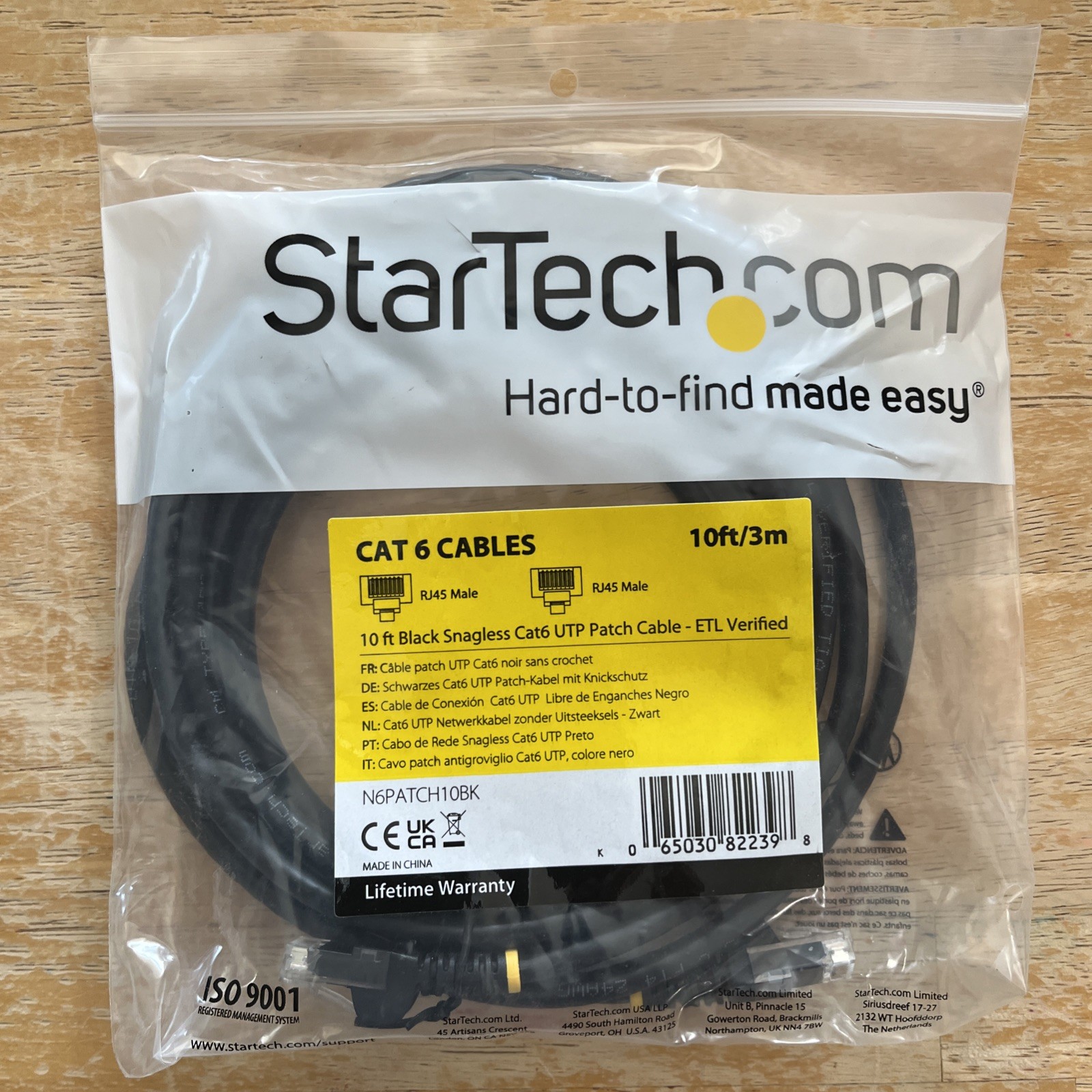 StarTechcom N6PATCH15BL Cable
