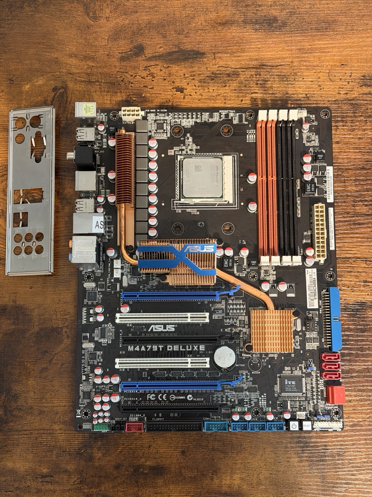 ASUS M4A79T DELUXE AM3 Motherboard W/ AMD Phenom II 955 CPU & IO Shield