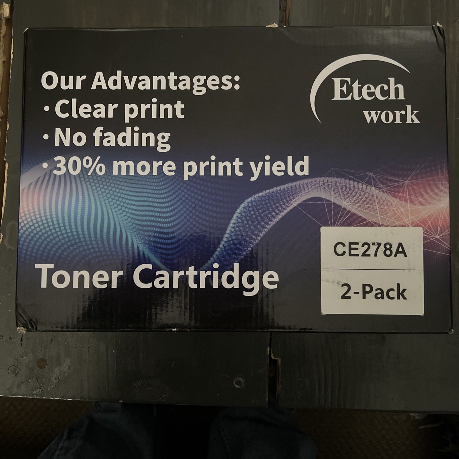 Etech Work CE278A 78A Black 1-Pack Toner Cartridge New Sealed