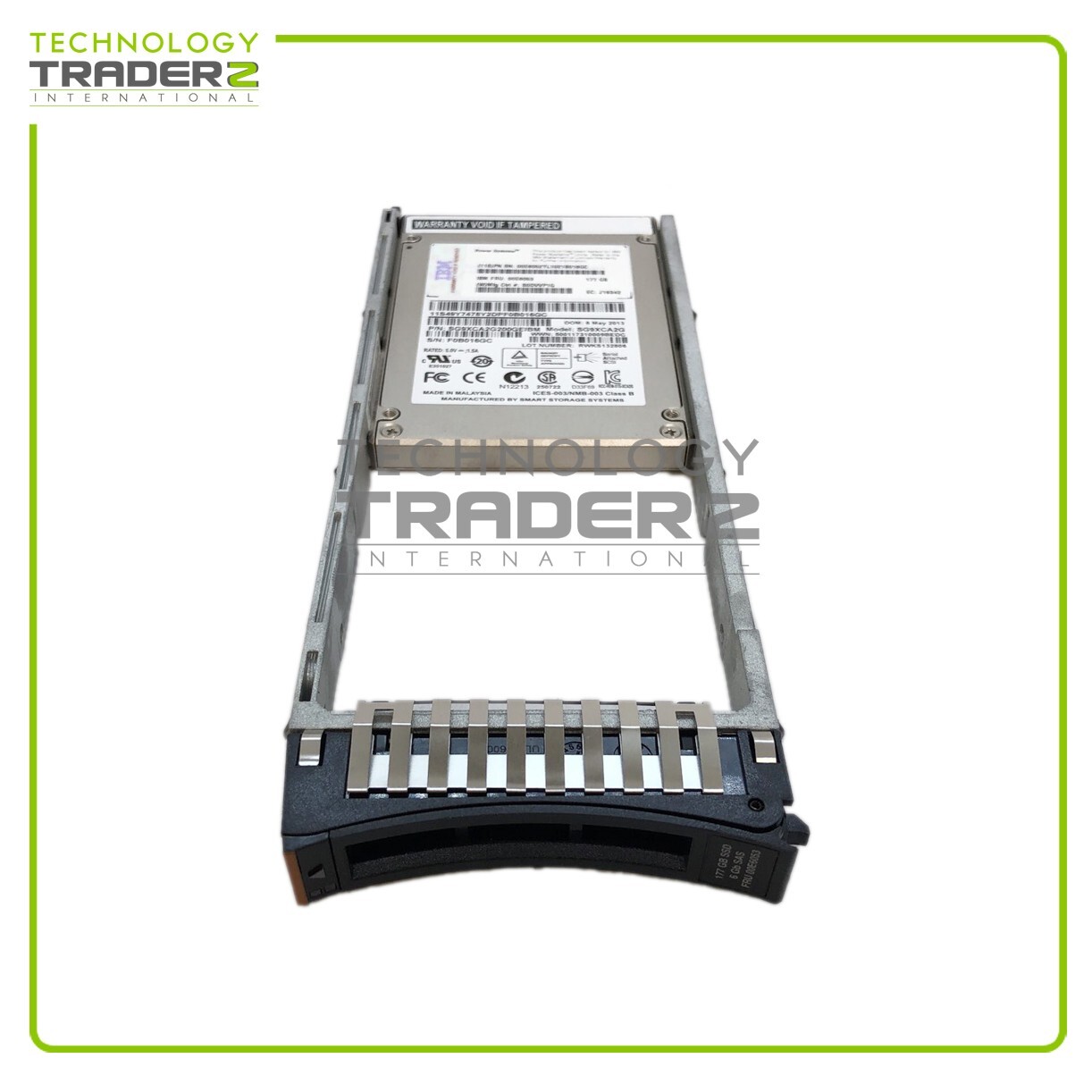 00E6053 IBM 177GB SAS EMLC 6Gbps 2.5" Solid State Drive 00E6052 **Pulled**