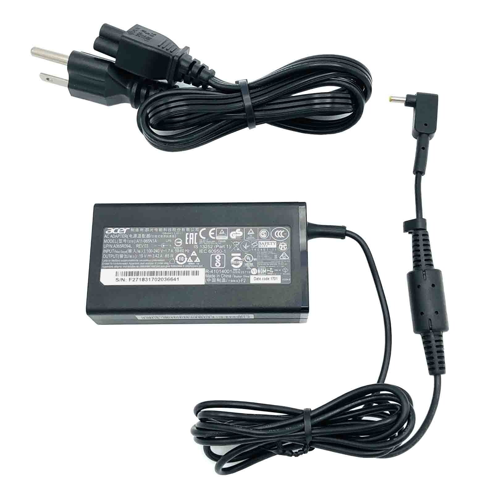 Authentic Acer 65W AC Adapter for Chromebook CB3-421 CB3-532-C47C Laptop
