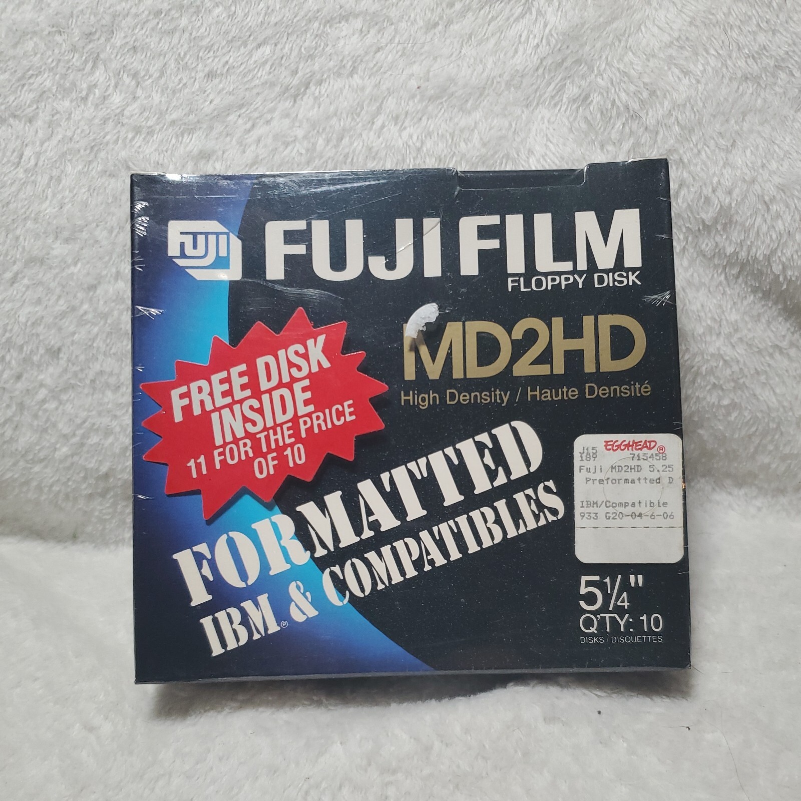 11 VTG NOS FUJIFILM MD2HD 5.25" 5 1/4" FLOPPY DISKETTE DOUBLE SIDED HIGH DENSITY