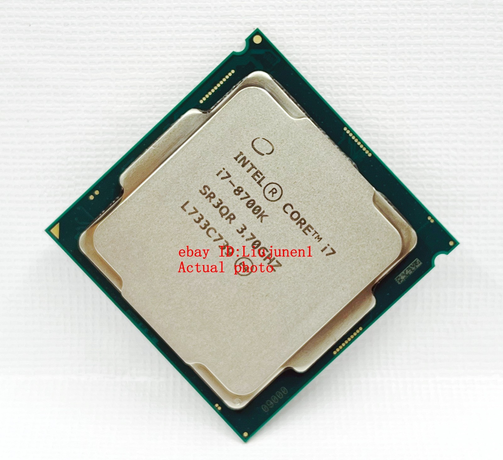 Intel Core i7-8700K SR3QR 3.7-4.7GHz Six-Core 12MB 65W LGA1151 Desktop Processor